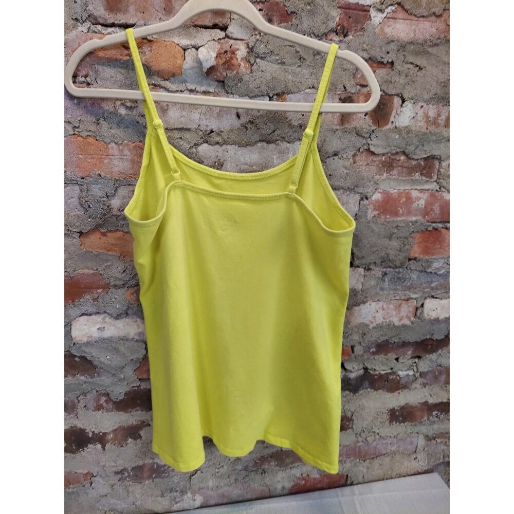 Torrid Womens Camisole Tank Top Size 1 1X Yellow Cotton Stretch Adjustable - Picture 2 of 3
